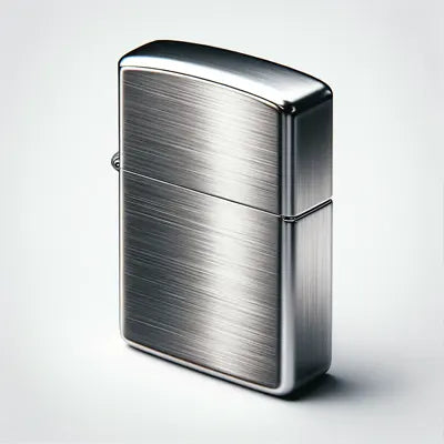 Personalised Brushed Chrome Zippo Lighter - Engraved