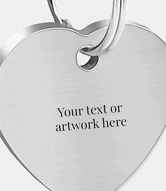 ENGRAVED TAG - HEART - Hawtons Engraving